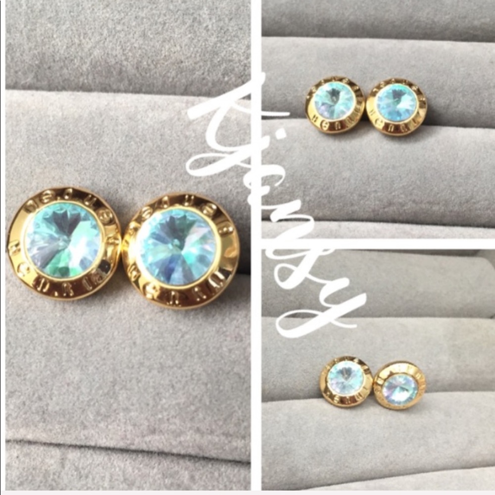 Henri Bendel Purple Blue Earrings - Picture 5 of 5
